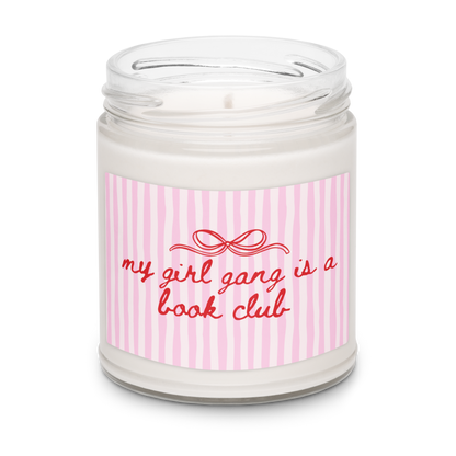 My Girl Gang Is a Book Club Candle
