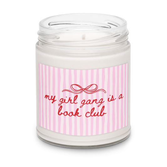 My Girl Gang Is a Book Club Candle