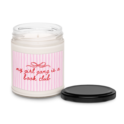 My Girl Gang Is a Book Club Candle